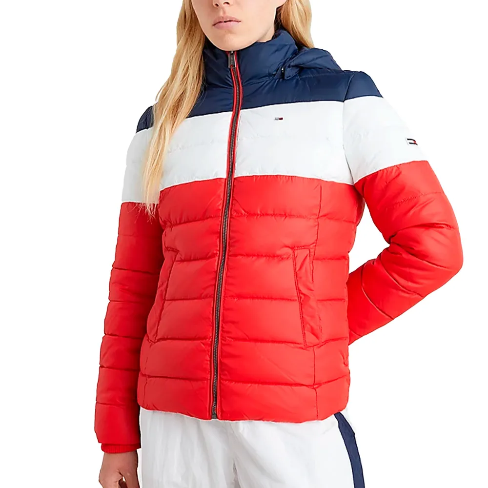 Doudoune Tommy Jeans Color block Femme Rouge